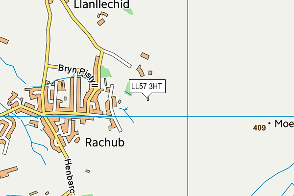 LL57 3HT map - OS VectorMap District (Ordnance Survey)