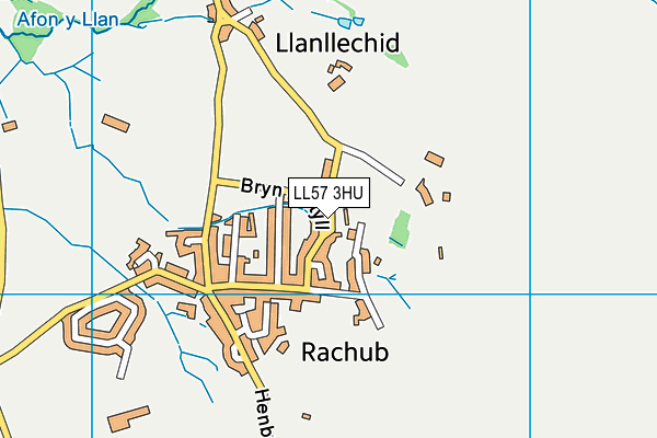LL57 3HU map - OS VectorMap District (Ordnance Survey)