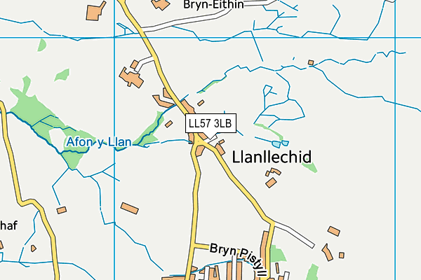 LL57 3LB map - OS VectorMap District (Ordnance Survey)