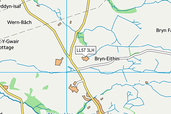 LL57 3LH map - OS VectorMap District (Ordnance Survey)