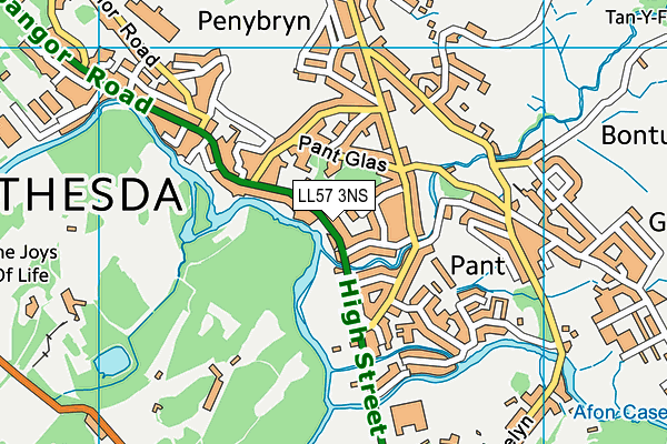 LL57 3NS map - OS VectorMap District (Ordnance Survey)