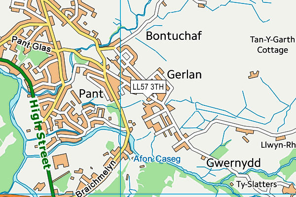 LL57 3TH map - OS VectorMap District (Ordnance Survey)