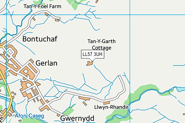 LL57 3UH map - OS VectorMap District (Ordnance Survey)