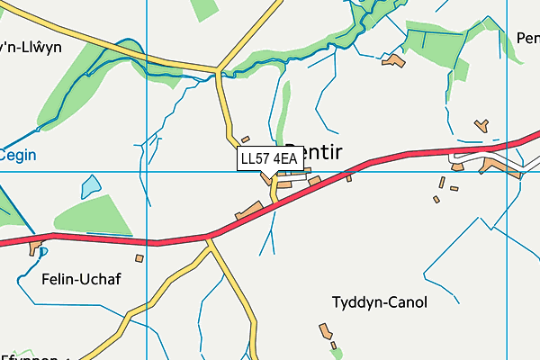 LL57 4EA map - OS VectorMap District (Ordnance Survey)