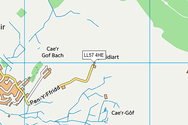 LL57 4HE map - OS VectorMap District (Ordnance Survey)