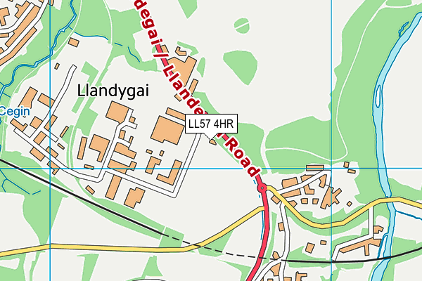 LL57 4HR map - OS VectorMap District (Ordnance Survey)