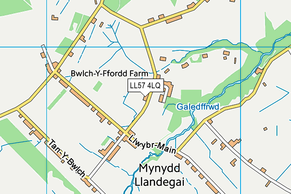LL57 4LQ map - OS VectorMap District (Ordnance Survey)