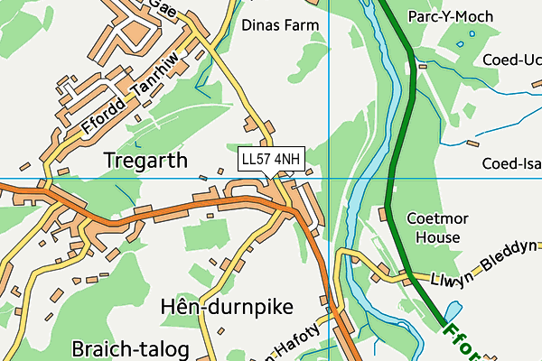 LL57 4NH map - OS VectorMap District (Ordnance Survey)