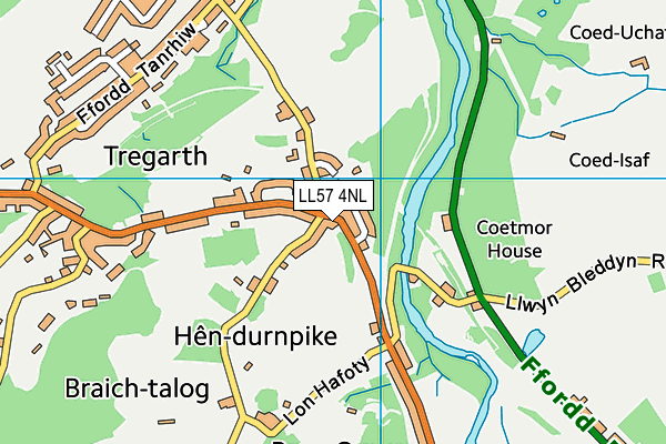 LL57 4NL map - OS VectorMap District (Ordnance Survey)