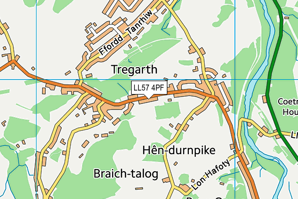 LL57 4PF map - OS VectorMap District (Ordnance Survey)