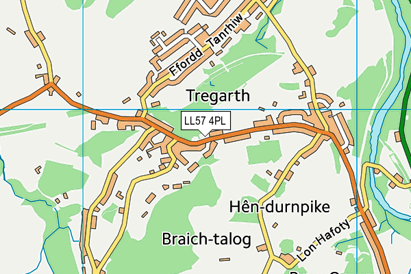 LL57 4PL map - OS VectorMap District (Ordnance Survey)