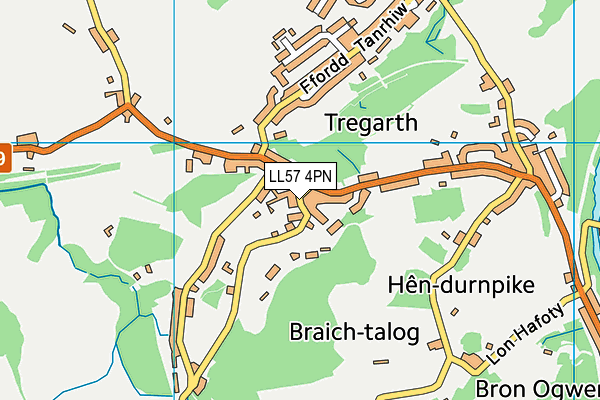 LL57 4PN map - OS VectorMap District (Ordnance Survey)