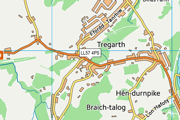 LL57 4PS map - OS VectorMap District (Ordnance Survey)