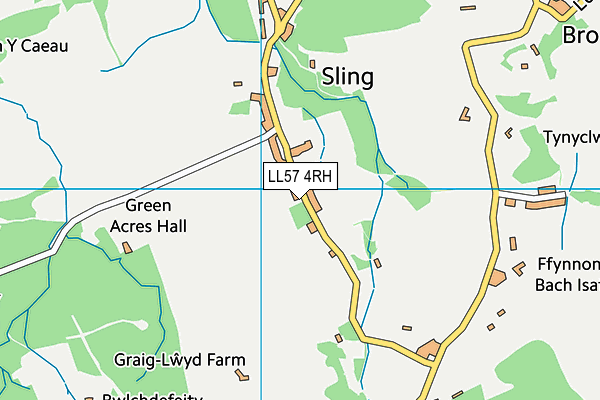 LL57 4RH map - OS VectorMap District (Ordnance Survey)