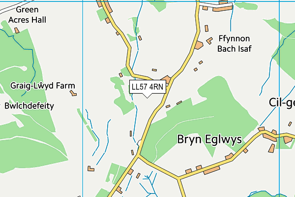 LL57 4RN map - OS VectorMap District (Ordnance Survey)