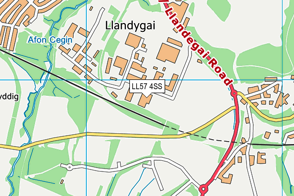 LL57 4SS map - OS VectorMap District (Ordnance Survey)