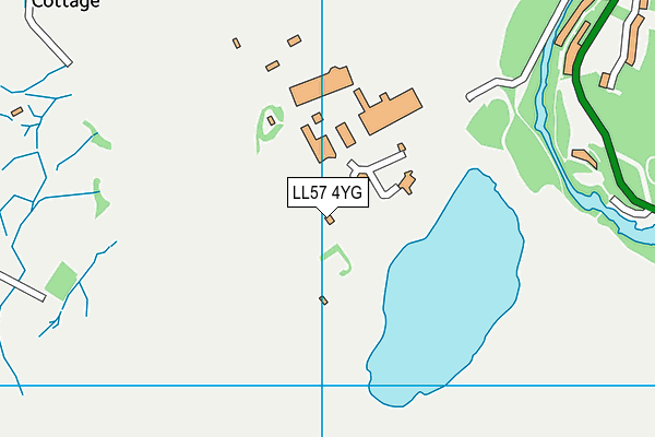 LL57 4YG map - OS VectorMap District (Ordnance Survey)