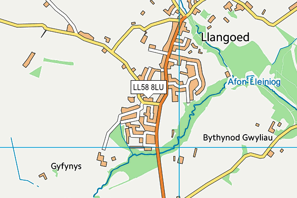 LL58 8LU map - OS VectorMap District (Ordnance Survey)