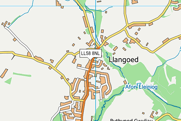 LL58 8NL map - OS VectorMap District (Ordnance Survey)
