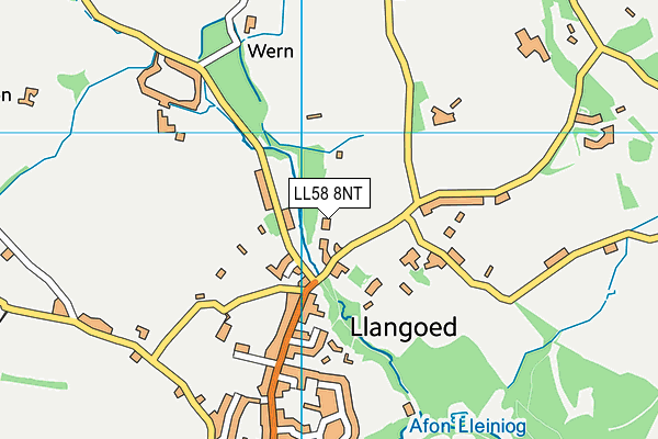 LL58 8NT map - OS VectorMap District (Ordnance Survey)
