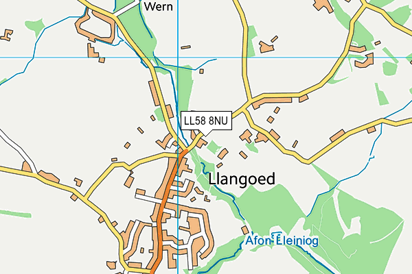 LL58 8NU map - OS VectorMap District (Ordnance Survey)