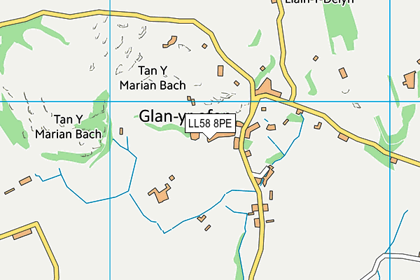 LL58 8PE map - OS VectorMap District (Ordnance Survey)