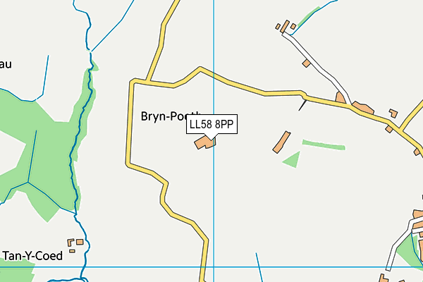 LL58 8PP map - OS VectorMap District (Ordnance Survey)