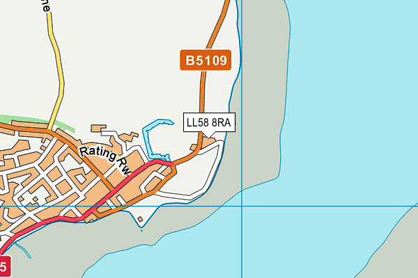LL58 8RA map - OS VectorMap District (Ordnance Survey)