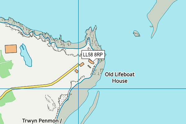 LL58 8RP map - OS VectorMap District (Ordnance Survey)