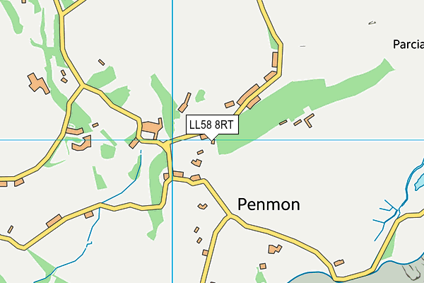 LL58 8RT map - OS VectorMap District (Ordnance Survey)
