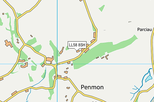 LL58 8SH map - OS VectorMap District (Ordnance Survey)