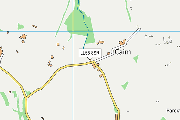 LL58 8SR map - OS VectorMap District (Ordnance Survey)