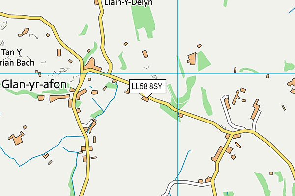 LL58 8SY map - OS VectorMap District (Ordnance Survey)