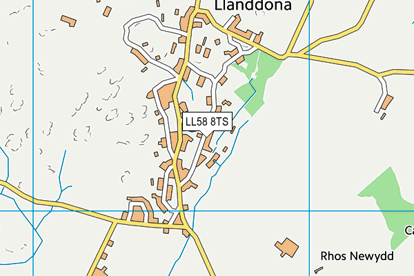 LL58 8TS map - OS VectorMap District (Ordnance Survey)