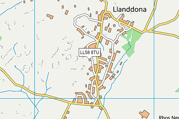 LL58 8TU map - OS VectorMap District (Ordnance Survey)