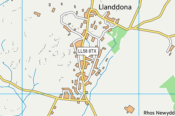 LL58 8TX map - OS VectorMap District (Ordnance Survey)