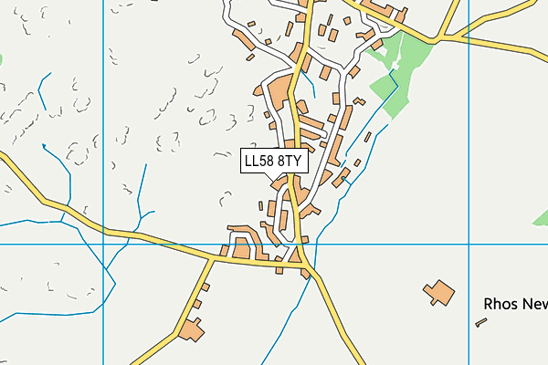 LL58 8TY map - OS VectorMap District (Ordnance Survey)