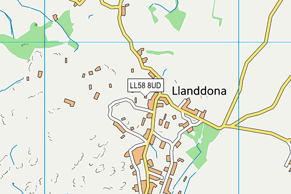 LL58 8UD map - OS VectorMap District (Ordnance Survey)