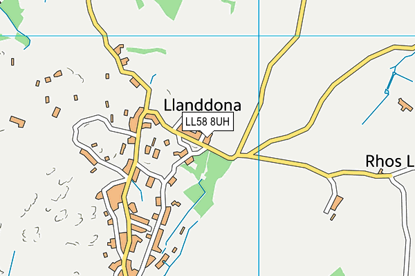LL58 8UH map - OS VectorMap District (Ordnance Survey)
