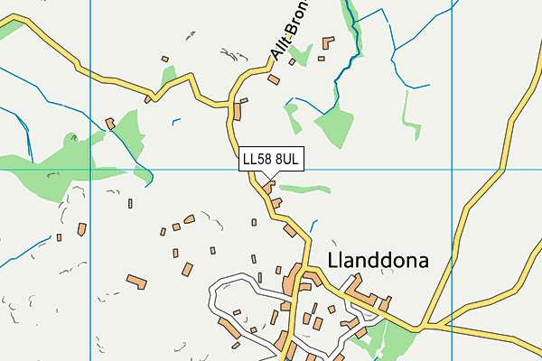 LL58 8UL map - OS VectorMap District (Ordnance Survey)