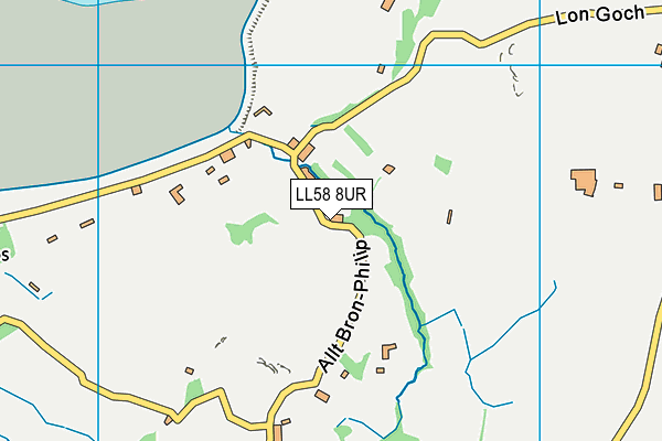 LL58 8UR map - OS VectorMap District (Ordnance Survey)