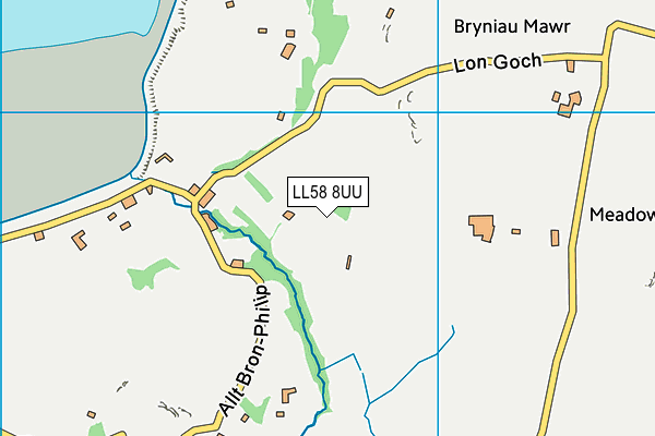 LL58 8UU map - OS VectorMap District (Ordnance Survey)