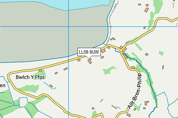 LL58 8UW map - OS VectorMap District (Ordnance Survey)