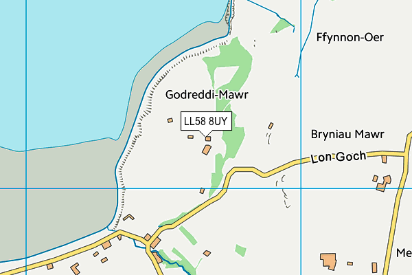 LL58 8UY map - OS VectorMap District (Ordnance Survey)