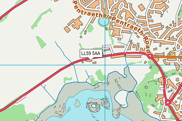 LL59 5AA map - OS VectorMap District (Ordnance Survey)