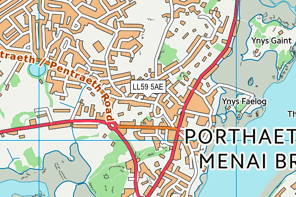 LL59 5AE map - OS VectorMap District (Ordnance Survey)
