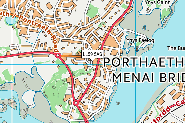 LL59 5AS map - OS VectorMap District (Ordnance Survey)