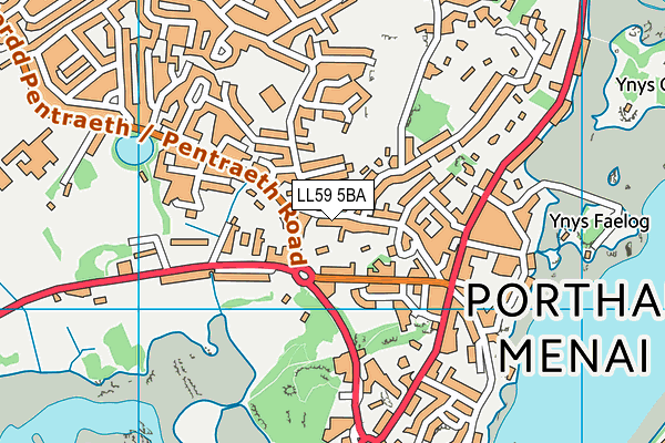 LL59 5BA map - OS VectorMap District (Ordnance Survey)