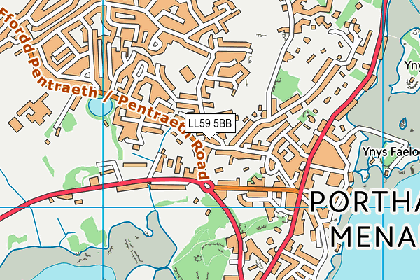 LL59 5BB map - OS VectorMap District (Ordnance Survey)