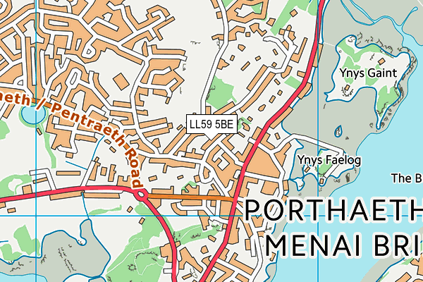 LL59 5BE map - OS VectorMap District (Ordnance Survey)